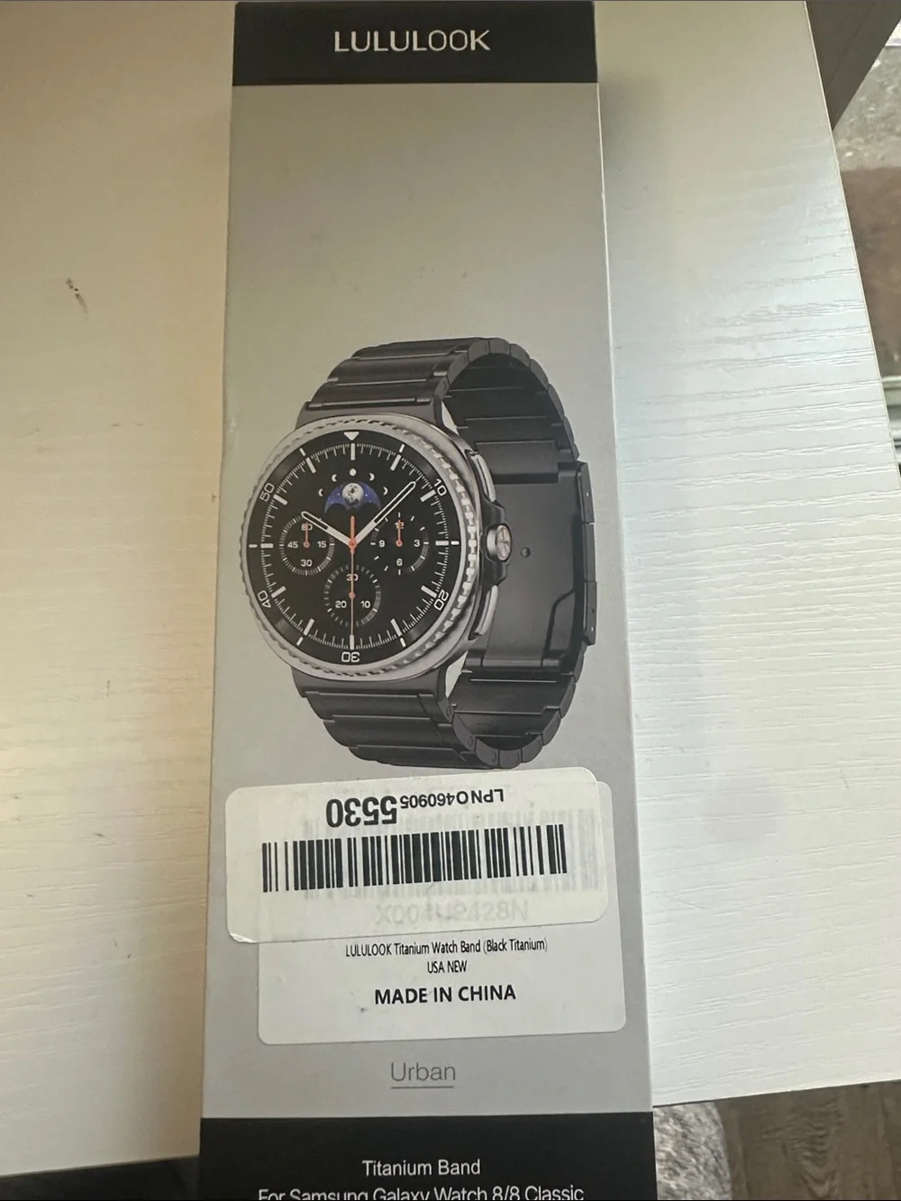 Black Titanium Watch Band for